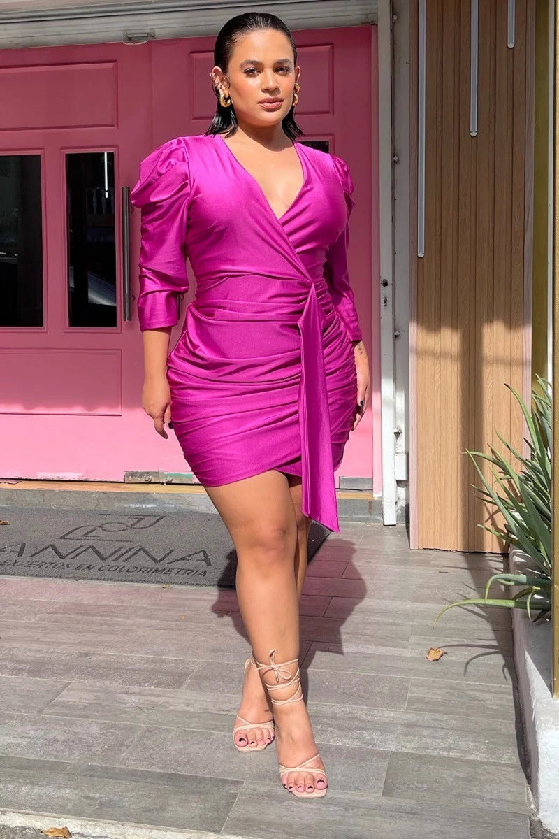 FUCHSIA SATIN DRESS – LATIN FASHION LLC FUCHSIA SATIN DRESS – LATIN FASHION LLC