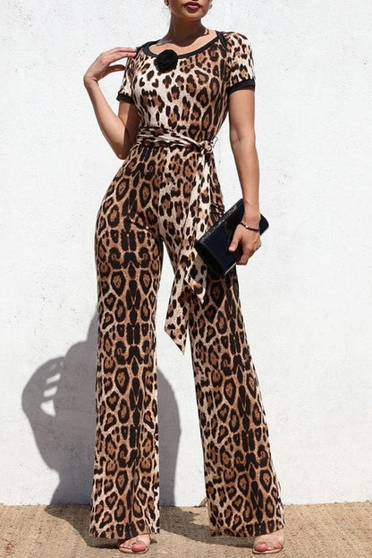 Animal Print Jumpsuit