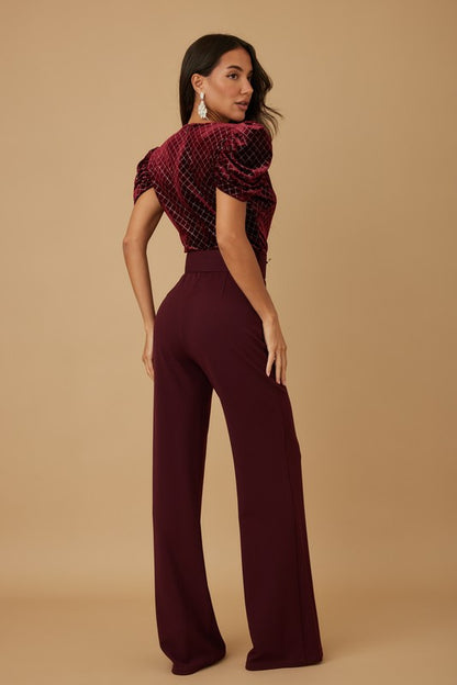 Wine Jumpsuit