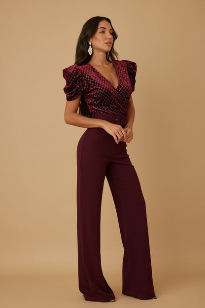 Wine Jumpsuit