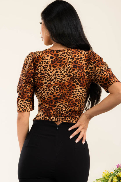 Animal Print Blouse