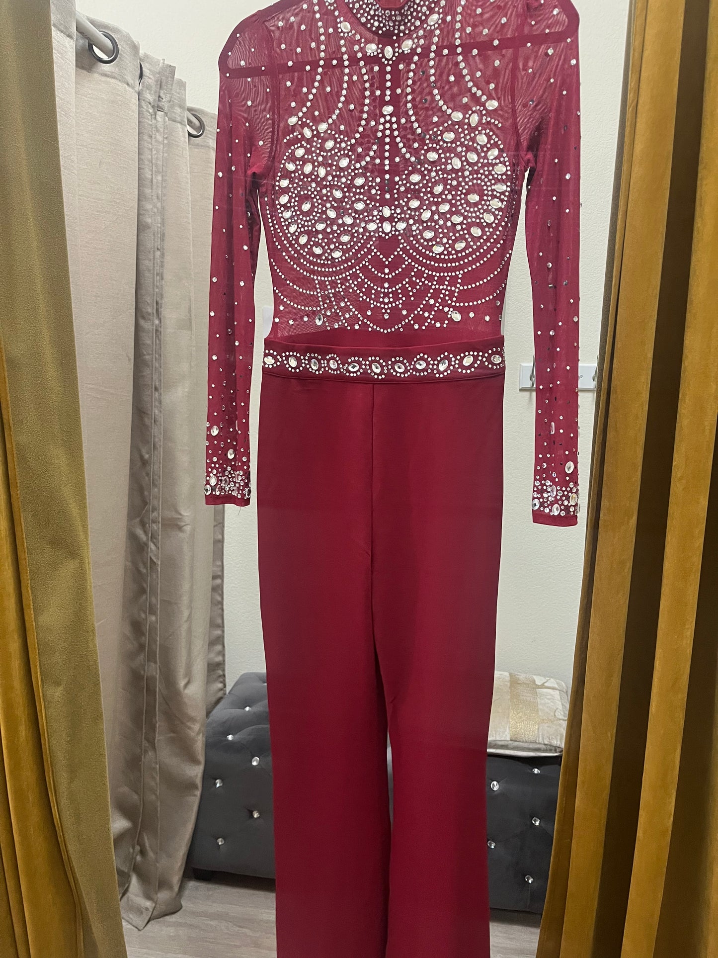 Guinda sparkly jumpsuit