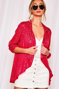 Sparkly fuchsia jacket